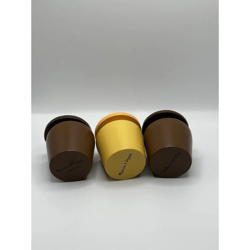 Melissa & Doug Wooden Cookie Jars Set of 3 Pretend Play Food Toy ZY23234